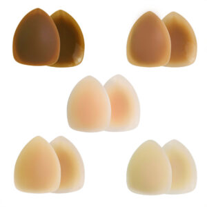 UMI Triangle Nipple Covers for Women – Waterproof, Breathable, Adhesive Invisible Silicone Pasties for Swimming and Daily Wear