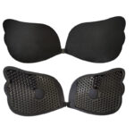 Black push-up adhesive bra